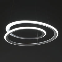 Lampadario in polipropilene bianco opaco cm H.165 x Ø.50