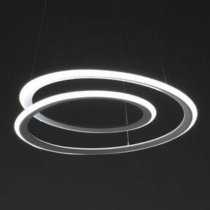 Lampadario in polipropilene bianco opaco cm H.165 x Ø.50