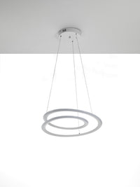 Lampadario in polipropilene bianco opaco cm H.165 x Ø.50