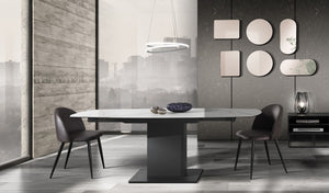 Lampadario in polipropilene bianco opaco cm H.165 x Ø.50