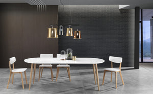 Lampadario in metallo nero opaco cm. L.93 P.30 H.40