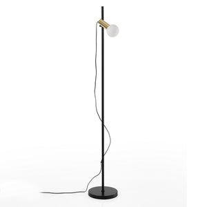 Piantana in metallo verniciata nero e oro cm. Ø.24 H.153