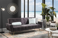 Piantana in metallo verniciata nero e oro cm. Ø.24 H.153