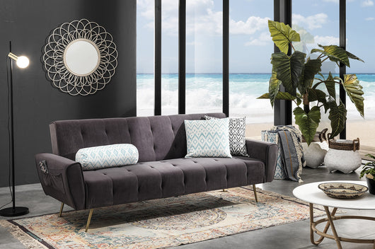 Piantana in metallo verniciata nero e oro cm. Ø.24 H.153