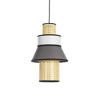 Lampadario in tessuto multicolore cm H.43 x Ø.27