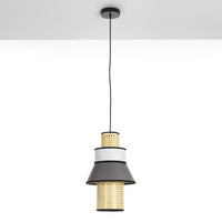 Lampadario in tessuto multicolore cm H.43 x Ø.27