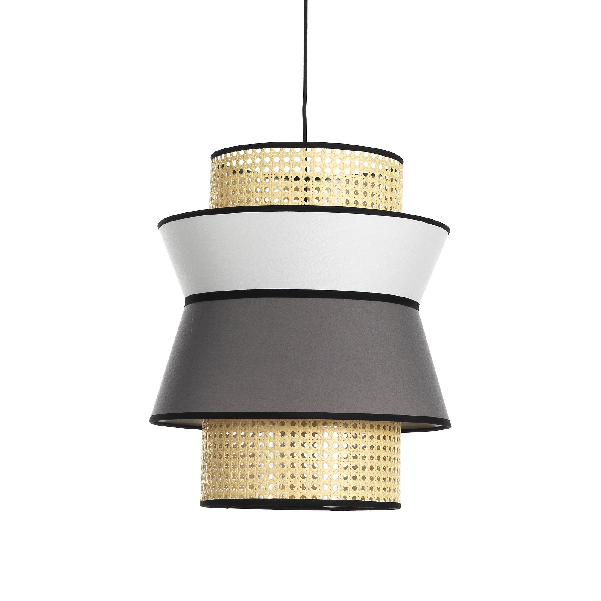 Lampadario in tessuto multicolore cm H.46 x Ø.39