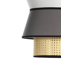 Lampadario in tessuto multicolore cm H.46 x Ø.39