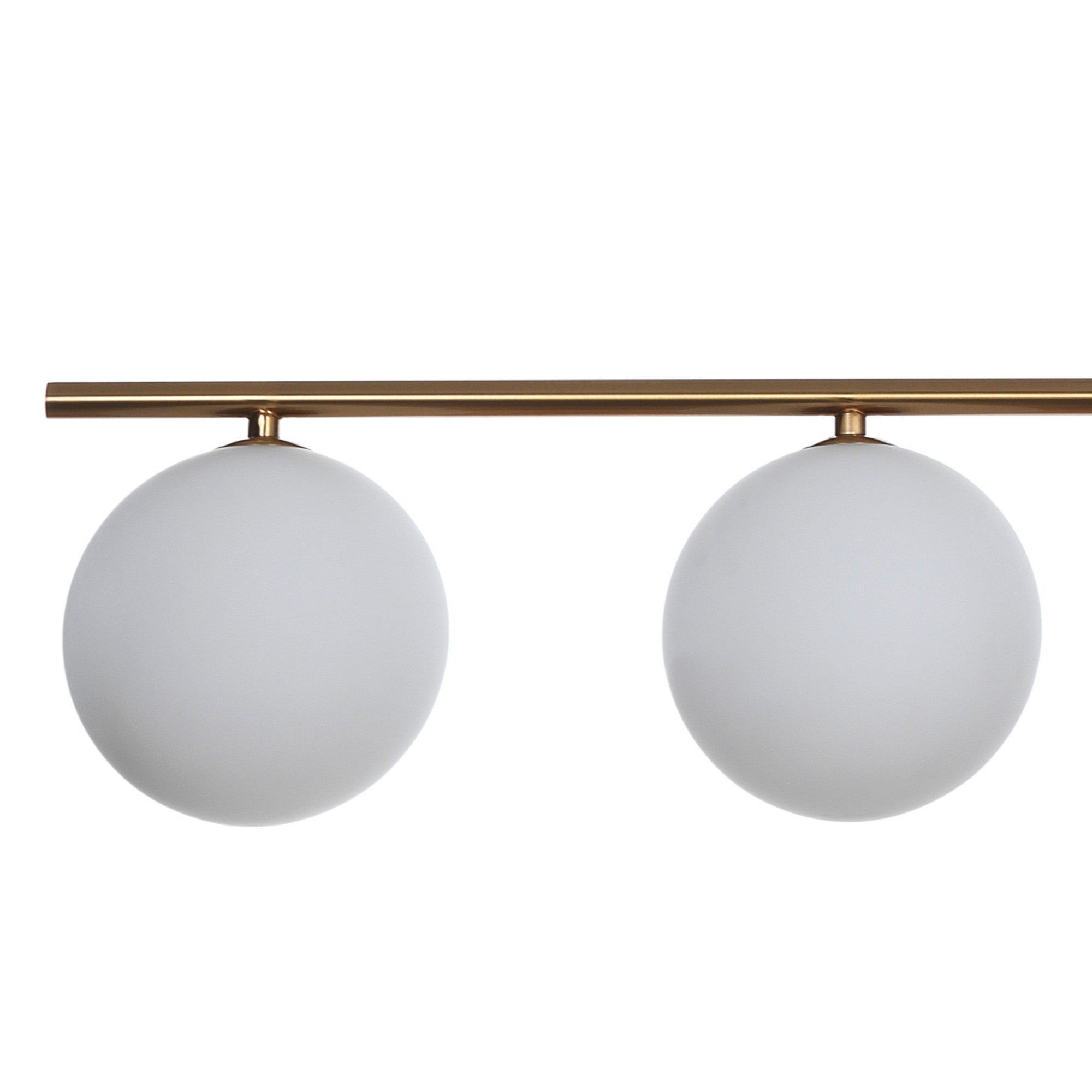 Lampadario in acciaio verniciato ottone anticato cm. L.95 P.15,5 H.90