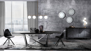 Lampadario in acciaio verniciato ottone anticato cm. L.95 P.15,5 H.90