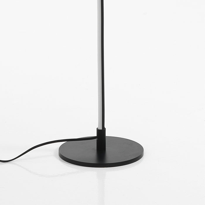 Lampada da terra in alluminio verniciato nera cm H.150 x Ø.20