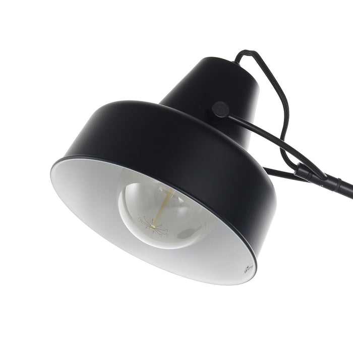 Lampada da tavolo in metallo nero cm. H.65 x L.21,5 x P.45