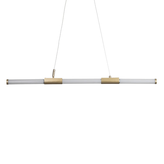 Lampadario in vetro e acciaio oro cm. Ø.3,2 L.92