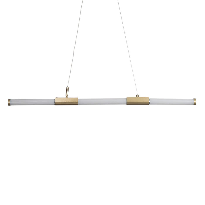 Lampadario in vetro e acciaio oro cm. Ø.3,2 L.92