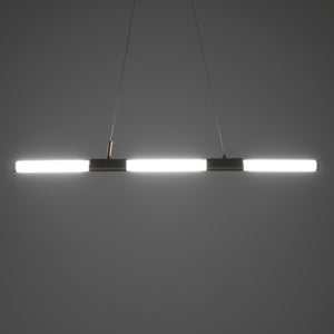 Lampadario in vetro e acciaio oro cm. Ø.3,2 L.92