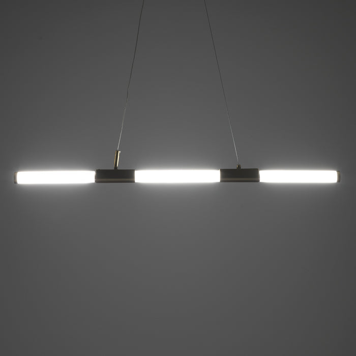 Lampadario in vetro e acciaio oro cm. Ø.3,2 L.92