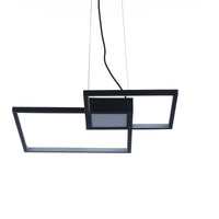 Lampadario in metallo nero cm. L.54 P.54 H.8