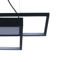 Lampadario in metallo nero cm. L.54 P.54 H.8