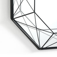 Specchiera da parete SHINE 120 cm in metallo oro lucido