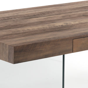 Tavolo fisso effetto legno finitura noce cm. H.76 x P.100 x L.200