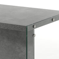 Scrivania effetto legno finitura cemento cm. H.75 x L.120 x P.56