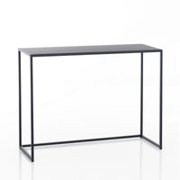 Consolle doppia in acciaio antracite cm. H.77,5xP.40xL.100 (grande)
