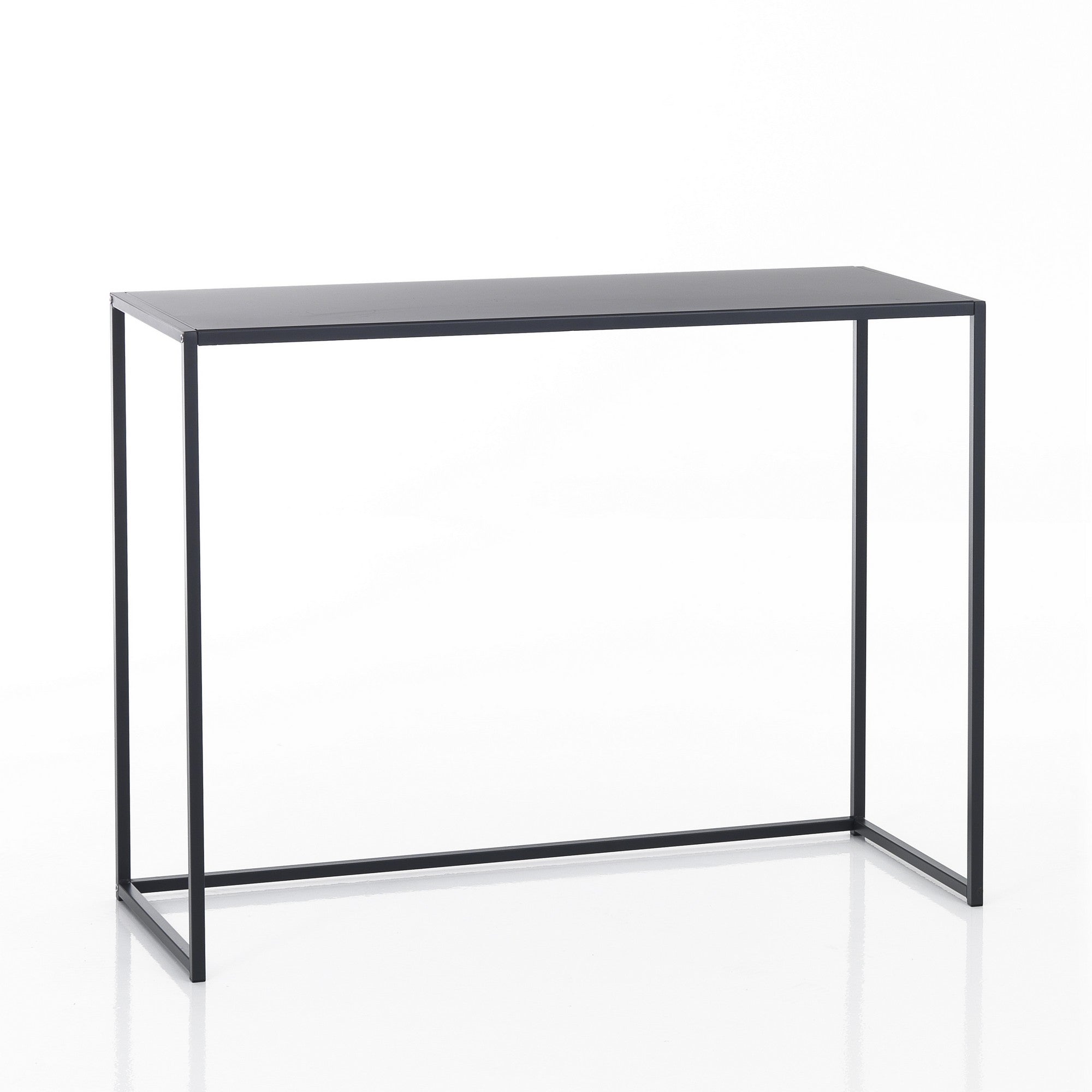 Consolle doppia in acciaio antracite cm. H.77,5xP.40xL.100 (grande)