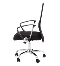 Poltrona da ufficio in microfibra nera cm. H.100/110 x L.63 x P.63