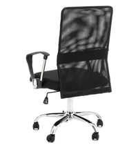 Poltrona da ufficio in microfibra nera cm. H.100/110 x L.63 x P.63