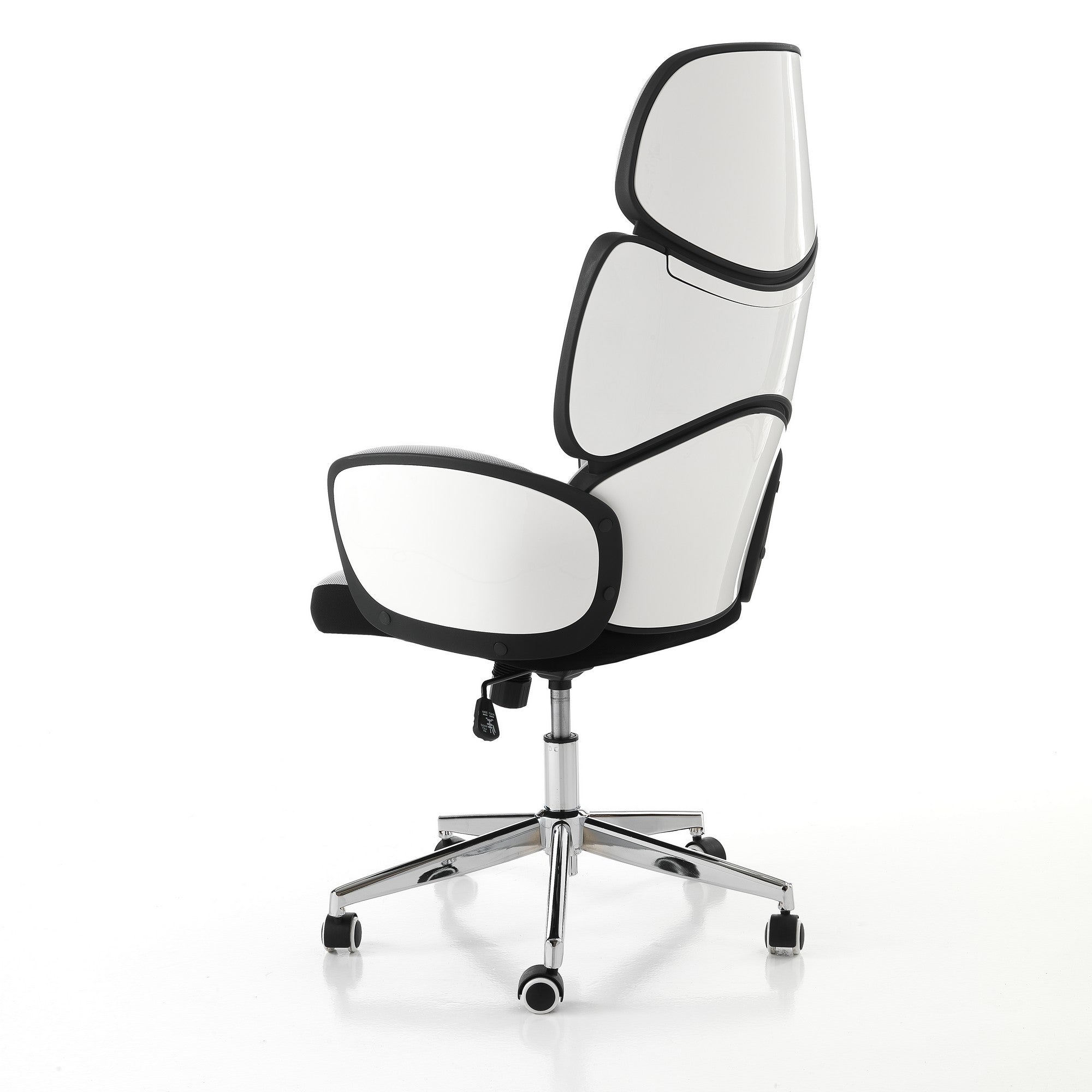 Poltrona da ufficio in tessuto grigia cm H.119/129 x L.64 x P.69