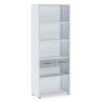 Libreria alta in part. legno finitura Larice cm. H.201 x L.80 x P.35,5