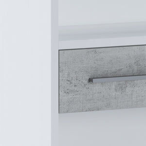 Libreria alta in part. legno finitura Larice cm. H.201 x L.80 x P.35,5