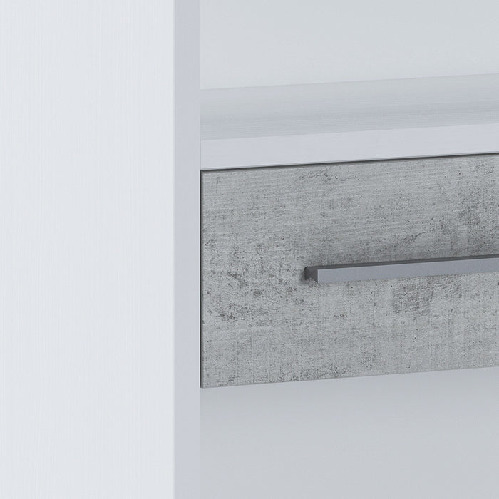 Libreria alta in part. legno finitura Larice cm. H.201 x L.80 x P.35,5