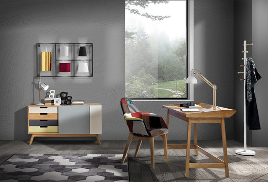 Consolle effetto legno tinto rovere cm. H.80 x L.113 x P.60