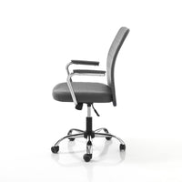 Poltrona da ufficio in pelle sintetica grigia cm H.92/102xL.56xP.66