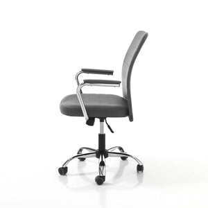 Poltrona da ufficio in pelle sintetica grigia cm H.92/102xL.56xP.66