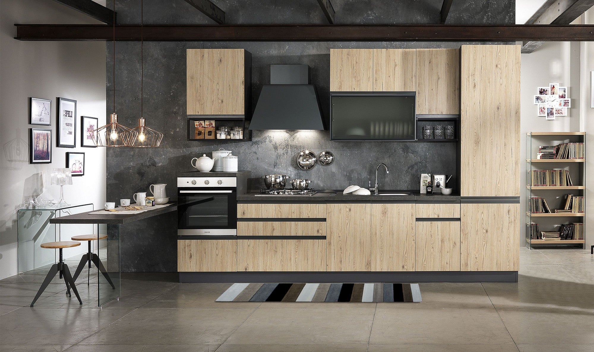 Tappeto 100% polipropilene multicolore cm.60 x 180