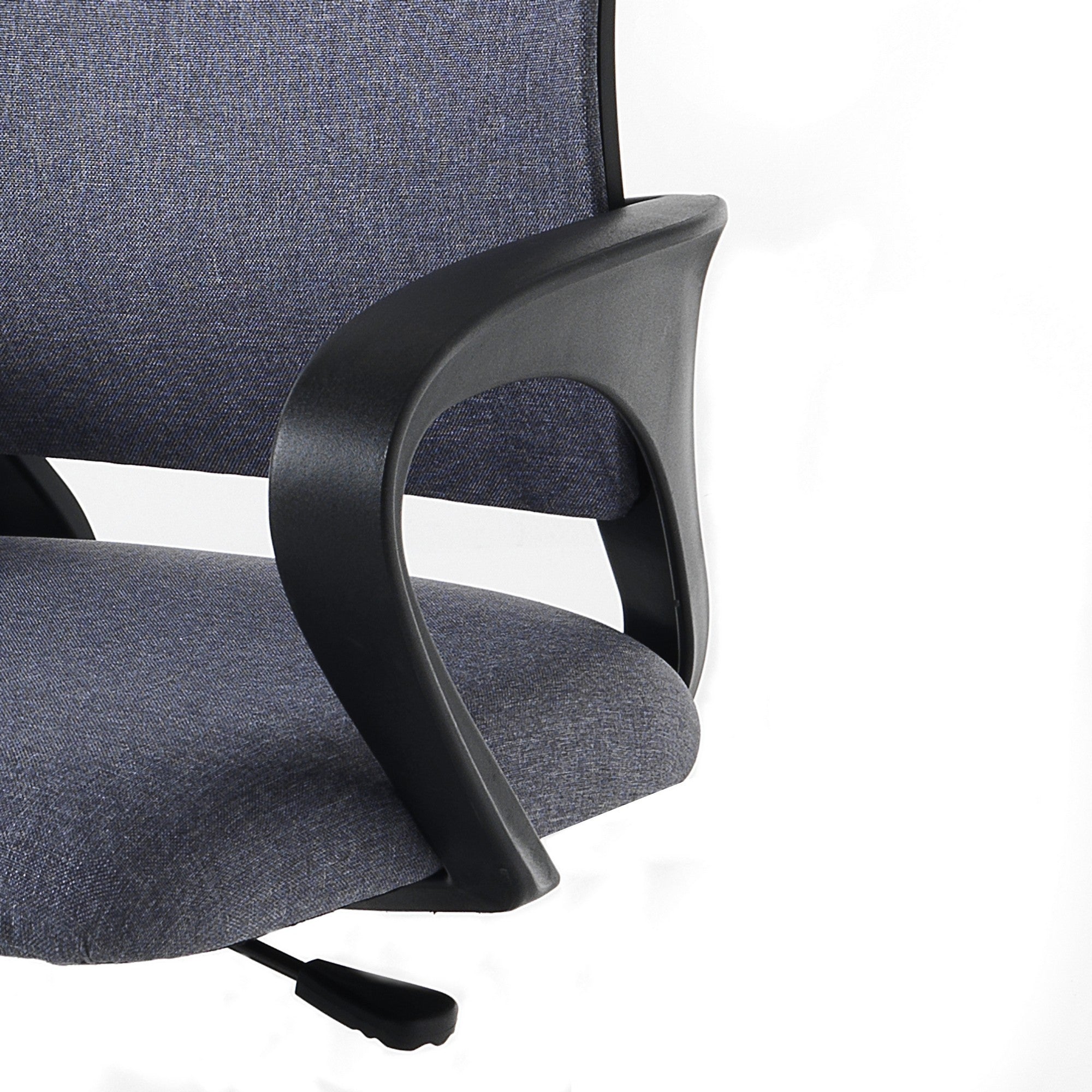 Poltrona da ufficio in tessuto grigia cm H.85/95xL.56xP.56