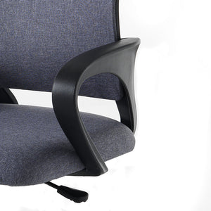 Poltrona da ufficio in tessuto grigia cm H.85/95xL.56xP.56