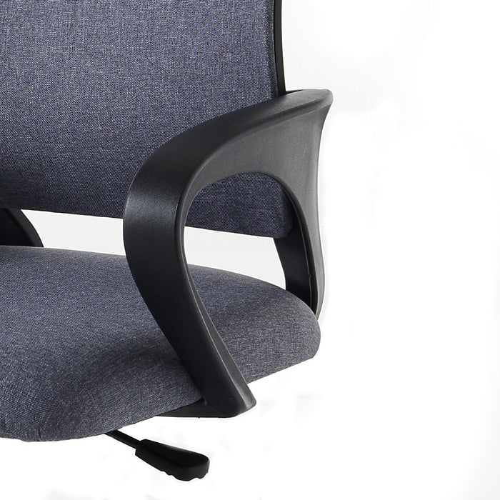 Poltrona da ufficio in tessuto grigia cm H.85/95xL.56xP.56