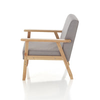 Poltrona in tessuto grigia cm. H.71 x L.64 x P.66