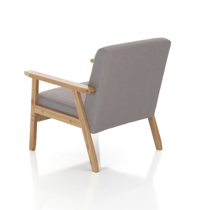 Poltrona in tessuto grigia cm. H.71 x L.64 x P.66