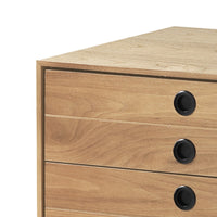 Madia porta TV effetto legno finitura rovere cm. L.170 P.40 H.51