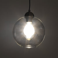 Lampadario in vetro trasparente cm. Ø20