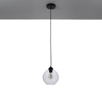 Lampadario in vetro trasparente cm. Ø20