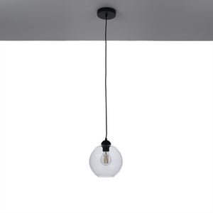 Lampadario in vetro trasparente cm. Ø20