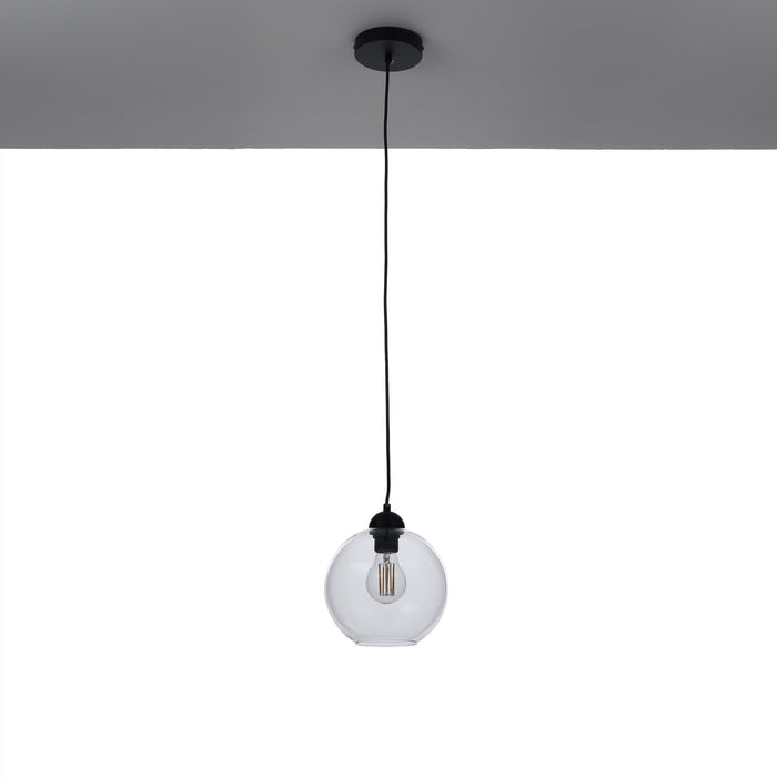 Lampadario in vetro trasparente cm. Ø20