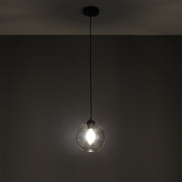 Lampadario in vetro trasparente cm. Ø20