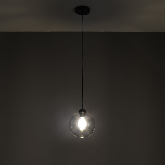 Lampadario in vetro trasparente cm. Ø20