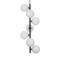 Lampadario in acciaio verniciato nero cm. L.30 P.30 H.75